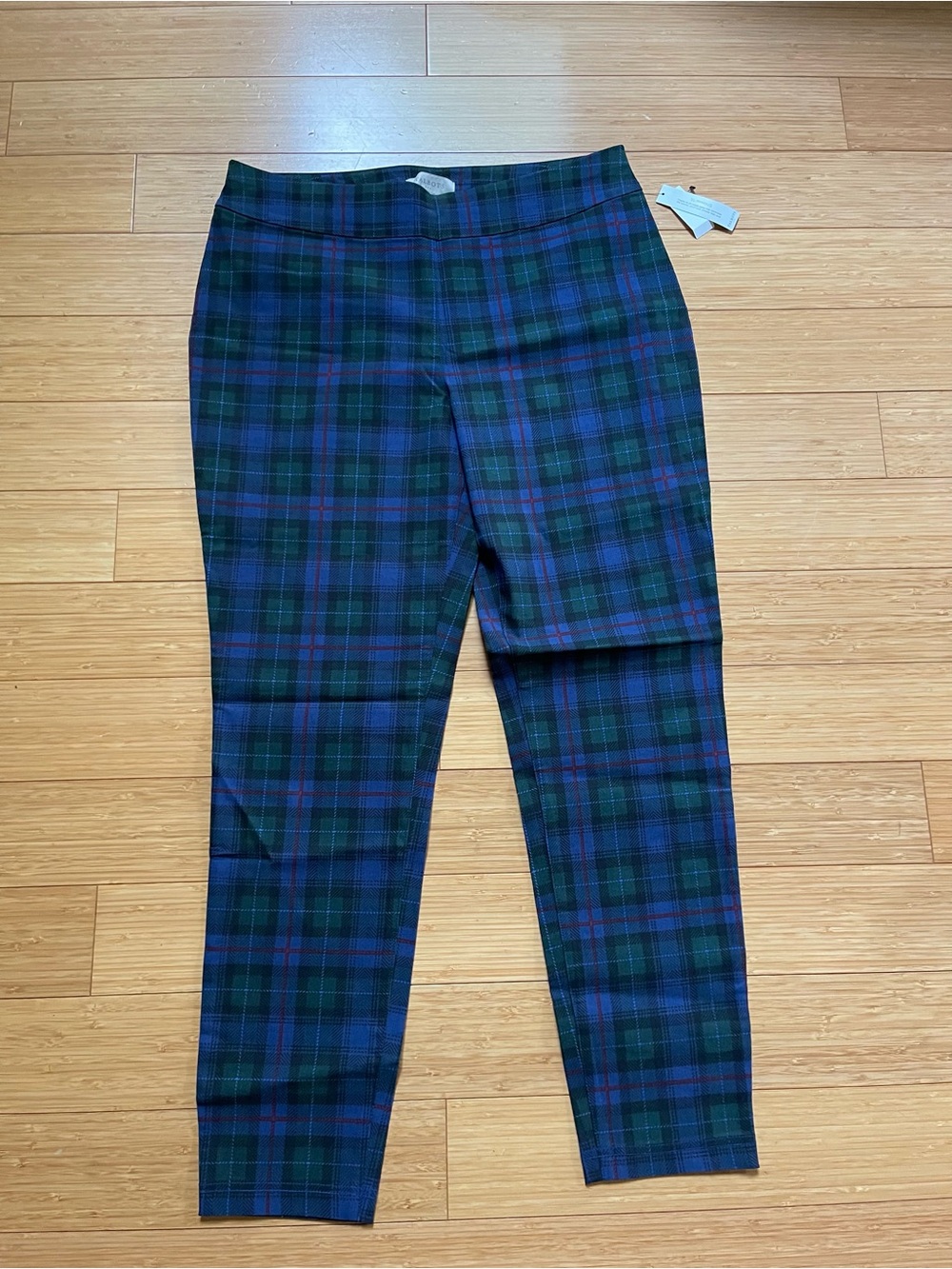 Talbots Navy and Green Plaid pants